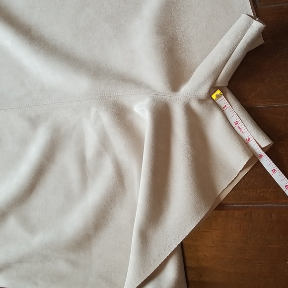 Zara Womens Cream Faux Suede Spaghetti Strap V Neck Romper - Picture 7 of 10